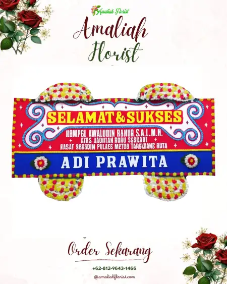 Papan Bunga Ucapan Selamat Sujung